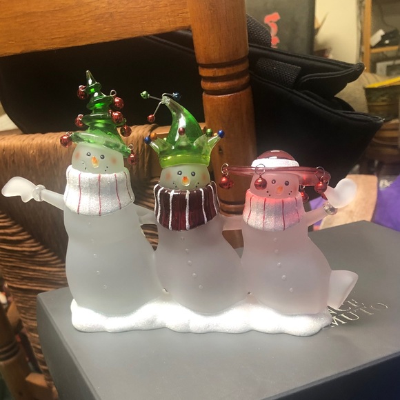 Snowmen glass trio - Picture 2 of 5